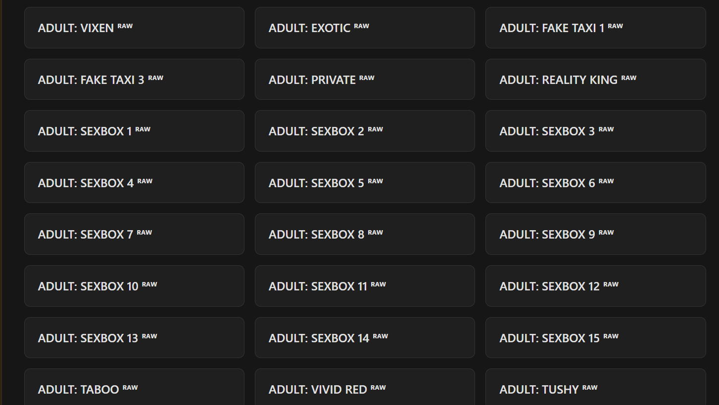 IPTV adult channels