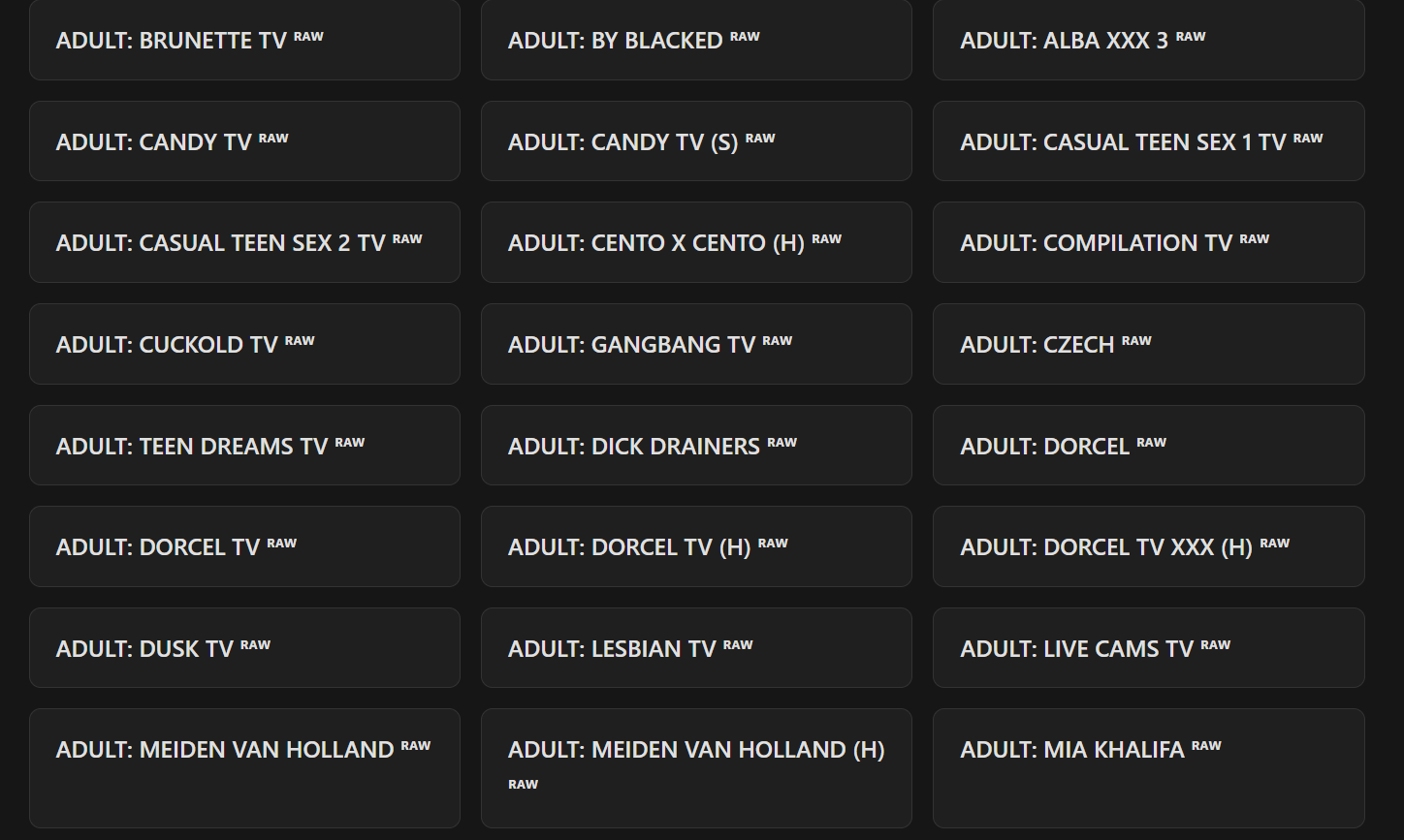 porn iptv  provider service